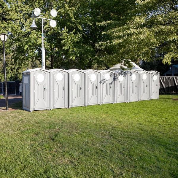 we offer a range of sizes for our special event portable restrooms to accommodate events of all sizes